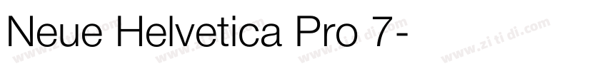 Neue Helvetica Pro 7字体转换